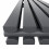 PlumbGalaxy Lulea 1800 x 340mm Anthracite Double Rectangular Panel Vertical Radiator 6