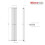 PlumbGalaxy Lulea 1800 x 270mm White Single Rectangular Panel Vertical Radiator 7