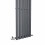 PlumbGalaxy Lulea 1800 x 410mm Anthracite Single Rectangular Panel Vertical Radiator 5
