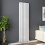 PlumbGalaxy Lulea 1800 x 480mm White Double Rectangular Panel Vertical Radiator 2