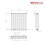 PlumbGalaxy Lulea 600 x 550mm Anthracite Double Rectangular Panel Horizontal Radiator 5