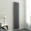 PlumbGalaxy Lulea 1800 x 410mm Anthracite Single Rectangular Panel Vertical Radiator 2