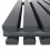 PlumbGalaxy Lulea 600 x 550mm Anthracite Double Rectangular Panel Horizontal Radiator 4