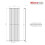 PlumbGalaxy Lulea 1800 x 550mm Anthracite Single Rectangular Panel Vertical Radiator 7