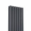 PlumbGalaxy Lulea 1600 x 480mm Anthracite Double Rectangular Panel Vertical Radiator 5