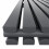 PlumbGalaxy Lulea 1800 x 480mm Anthracite Double Rectangular Panel Vertical Radiator 6