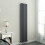 PlumbGalaxy Lulea 1800 x 340mm Anthracite Double Rectangular Panel Vertical Radiator 2