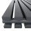 PlumbGalaxy Lulea 1600 x 480mm Anthracite Double Rectangular Panel Vertical Radiator 6