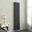PlumbGalaxy Lulea 1800 x 410mm Anthracite Double Rectangular Panel Vertical Radiator 2