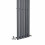 PlumbGalaxy Lulea 1800 x 340mm Anthrcite Single Rectangular Panel Vertical Radiator 5