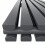 PlumbGalaxy Lulea 1800 x 410mm Anthracite Double Rectangular Panel Vertical Radiator 6