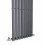 PlumbGalaxy Lulea 1800 x 550mm Anthracite Single Rectangular Panel Vertical Radiator 5