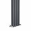 PlumbGalaxy Lulea 1800 x 270mm Anthracite Double Rectangular Panel Vertical Radiator 5