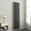 PlumbGalaxy Lulea 1800 x 480mm Anthracite Single Rectangular Panel Vertical Radiator 2