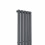 PlumbGalaxy Lulea 1800 x 340mm Anthrcite Single Rectangular Panel Vertical Radiator 4