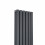 PlumbGalaxy Lulea 1800 x 410mm Anthracite Double Rectangular Panel Vertical Radiator 5