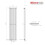 PlumbGalaxy Lulea 1800 x 410mm Anthracite Single Rectangular Panel Vertical Radiator 7
