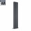 PlumbGalaxy Lulea 1800 x 340mm Anthracite Double Rectangular Panel Vertical Radiator 3