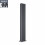 PlumbGalaxy Lulea 1800 x 270mm Anthracite Double Rectangular Panel Vertical Radiator 3