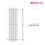 PlumbGalaxy Lulea 1800 x 480mm Anthracite Single Rectangular Panel Vertical Radiator 7
