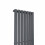 PlumbGalaxy Lulea 1800 x 480mm Anthracite Single Rectangular Panel Vertical Radiator 4
