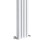 PlumbGalaxy Lulea 1800 x 270mm White Double Rectangular Panel Vertical Radiator 4