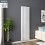PlumbGalaxy Lulea 1800 x 480mm White Double Rectangular Panel Vertical Radiator 1