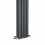 PlumbGalaxy Lulea 1600 x 270mm Anthracite Double Rectangular Panel Vertical Radiator 4