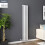 PlumbGalaxy Lulea 1600 x 270mm White Single Rectangular Panel Vertical Radiator 1