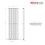 PlumbGalaxy Lulea 1800 x 550mm White Single Rectangular Panel Vertical Radiator 7