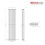 PlumbGalaxy Lulea 1800 x 410mm White Double Rectangular Panel Vertical Radiator 7