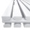 PlumbGalaxy Lulea 1800 x 480mm White Double Rectangular Panel Vertical Radiator 6