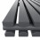 PlumbGalaxy Lulea 1800 x 620mm Anthracite Double Rectangular Panel Vertical Radiator 6