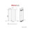 PlumbGalaxy Karlstad 600 x 410mm Sand Grey Single Flat Panel Horizontal Radiator 3