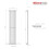 PlumbGalaxy Lulea 1600 x 340mm Anthracite Single Rectangular Panel Vertical Radiator 7