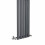 PlumbGalaxy Lulea 1600 x 340mm Anthracite Single Rectangular Panel Vertical Radiator 5