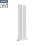 PlumbGalaxy Lulea 1600 x 410mm White Double Rectangular Panel Vertical Radiator 3