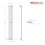 PlumbGalaxy Lulea 1600 x 200mm Anthracite Single Rectangular Panel Vertical Radiator 7
