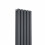 PlumbGalaxy Lulea 1600 x 340mm Anthracite Double Rectangular Panel Vertical Radiator 4