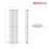 PlumbGalaxy Lulea 1600 x 410mm White Double Rectangular Panel Vertical Radiator 7