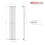 PlumbGalaxy Lulea 1600 x 270mm Anthracite Single Rectangular Panel Vertical Radiator 7