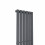 PlumbGalaxy Lulea 1800 x 410mm Anthracite Single Rectangular Panel Vertical Radiator 4