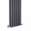 PlumbGalaxy Lulea 1600 x 410mm Anthracite Double Rectangular Panel Vertical Radiator 4