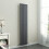 PlumbGalaxy Lulea 1600 x 340mm Anthracite Single Rectangular Panel Vertical Radiator 2