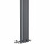 PlumbGalaxy Lulea 1600 x 200mm Anthracite Single Rectangular Panel Vertical Radiator 4