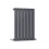 PlumbGalaxy Karlstad 600 x 410mm Sand Grey Single Flat Panel Horizontal Radiator 1
