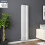 PlumbGalaxy Lulea 1600 x 340mm White Double Rectangular Panel Vertical Radiator 1