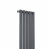 PlumbGalaxy Lulea 1600 x 340mm Anthracite Single Rectangular Panel Vertical Radiator 4