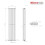 PlumbGalaxy Lulea 1600 x 340mm White Double Rectangular Panel Vertical Radiator 7