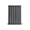 PlumbGalaxy Karlstad 600 x 410mm Sand Grey Single Flat Panel Horizontal Radiator 2